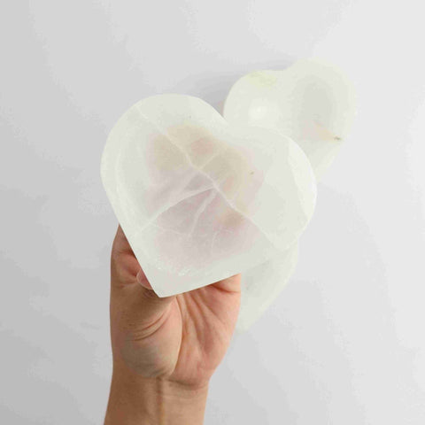 Selenite Heart Bowl