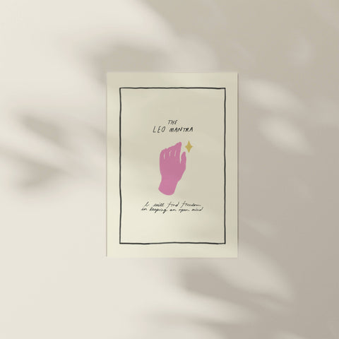 Hand-Drawn Zodiac Mantra Prints
