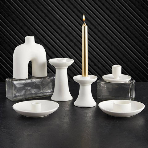 Dish Taper Candleholder