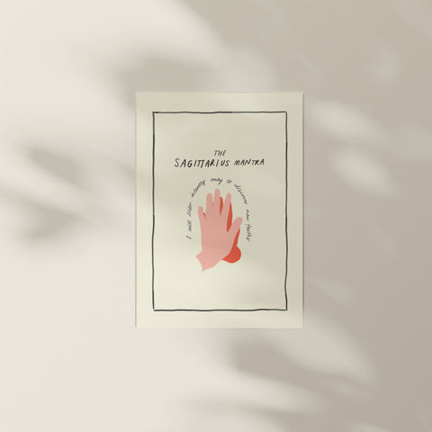 Hand-Drawn Zodiac Mantra Prints