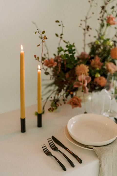 100% Beeswax Taper Candles