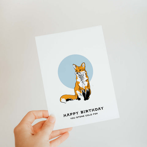 Fox Birthday Card