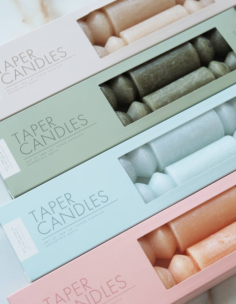 Geometric Taper Candles