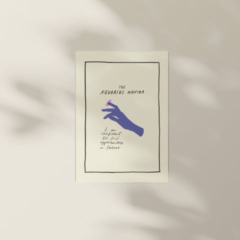 Hand-Drawn Zodiac Mantra Prints