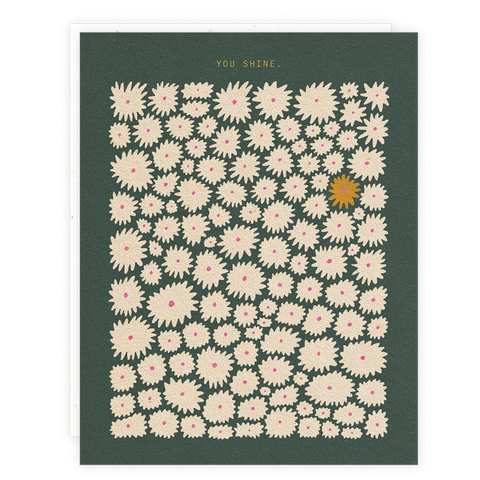 Green Daisies Card