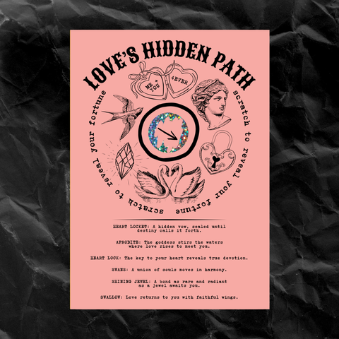 Valentine Scratch Off Fortune Card