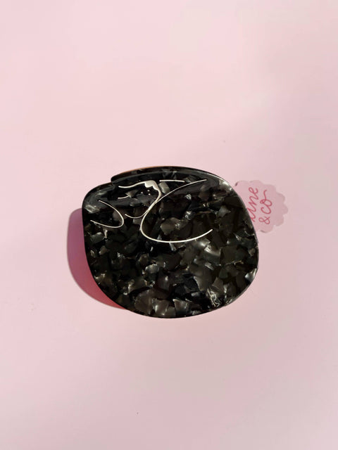 Black Sleeping Dog Hair Clip