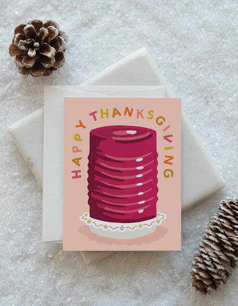Thanksgiving Cranberry Jelly Card