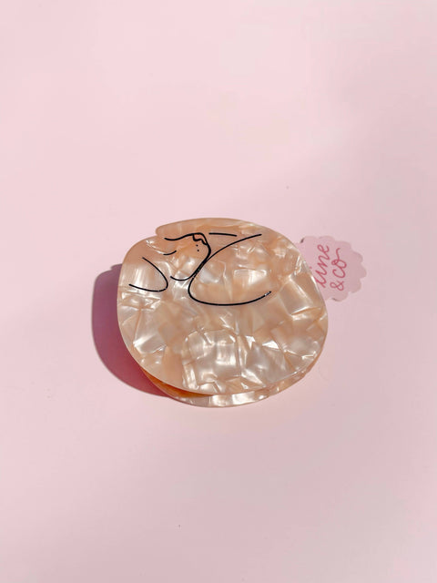 Blonde Sleeping Dog Hair Clip