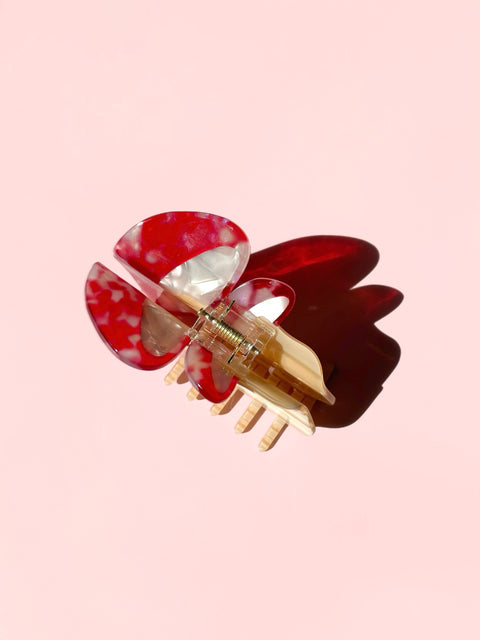 Red Mushroom Hair Clip
