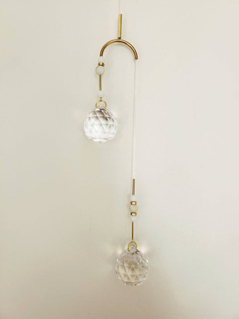 Double Sun Catcher | Summer Linen and Brass