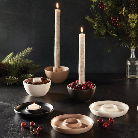 Ivory Taper Candle Holder