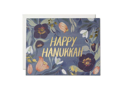 Hanukkah Flowers Card