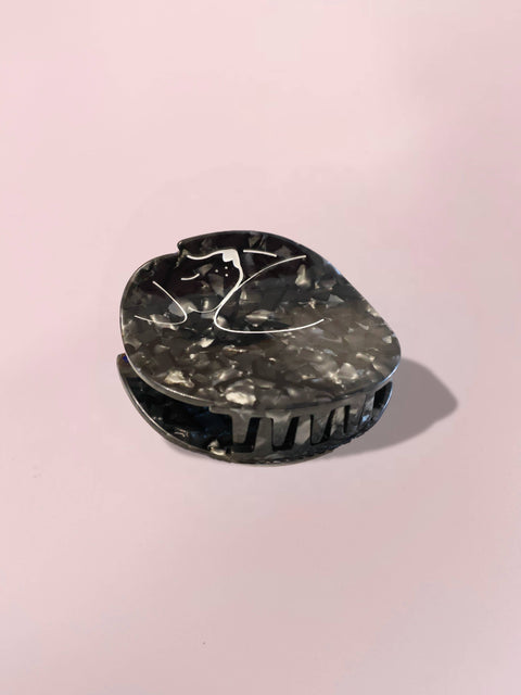 Black Sleeping Dog Hair Clip