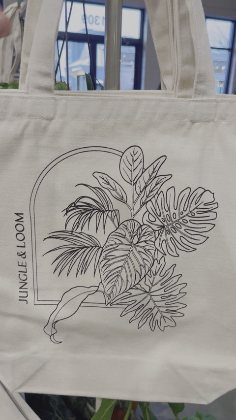 Jungle & Loom Canvas Bag with inside pocket