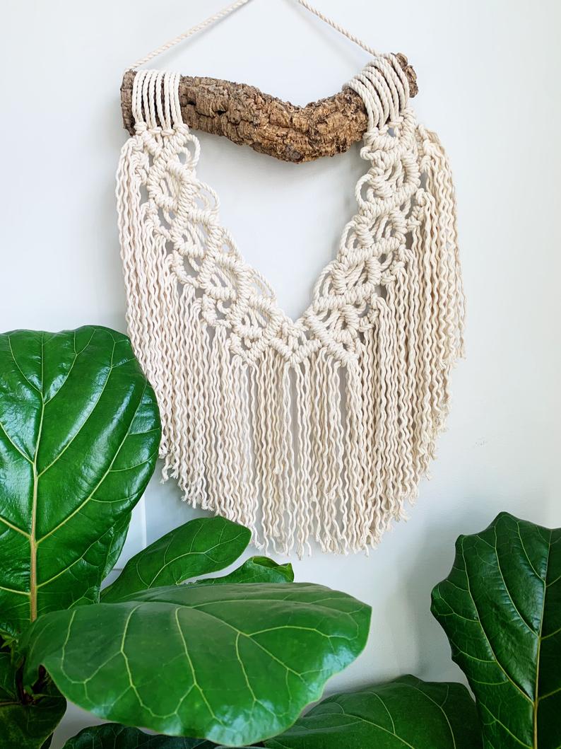 Wooden discount dowel macrame